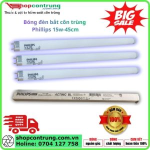 Bóng đèn phillips 15w-45cm, bóng đèn diệt côn trùng.