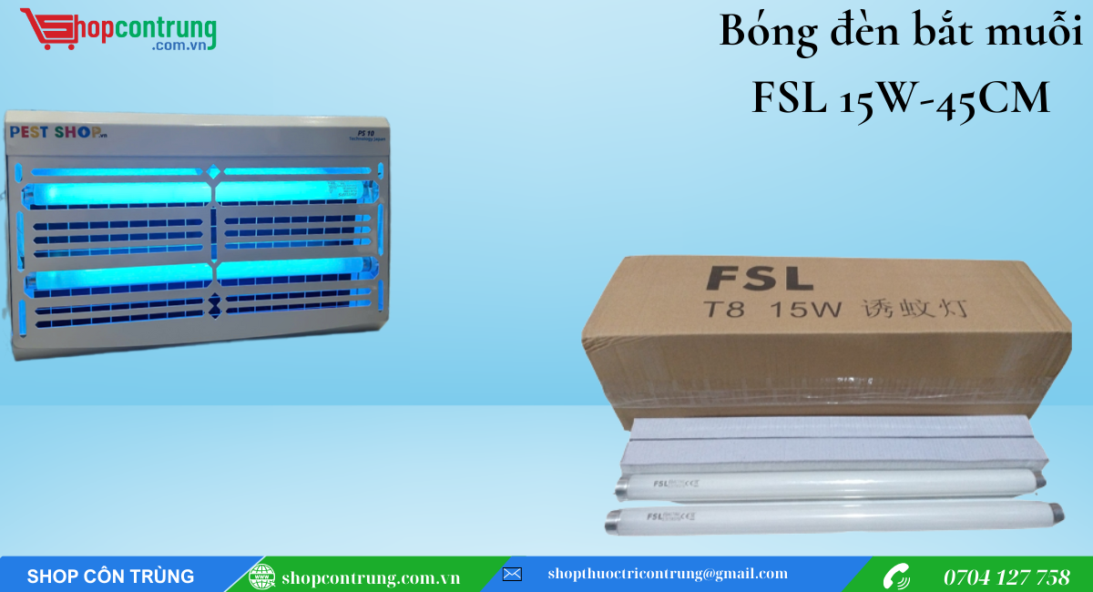 Bóng đèn bắt muỗi FSL 15W-45CM