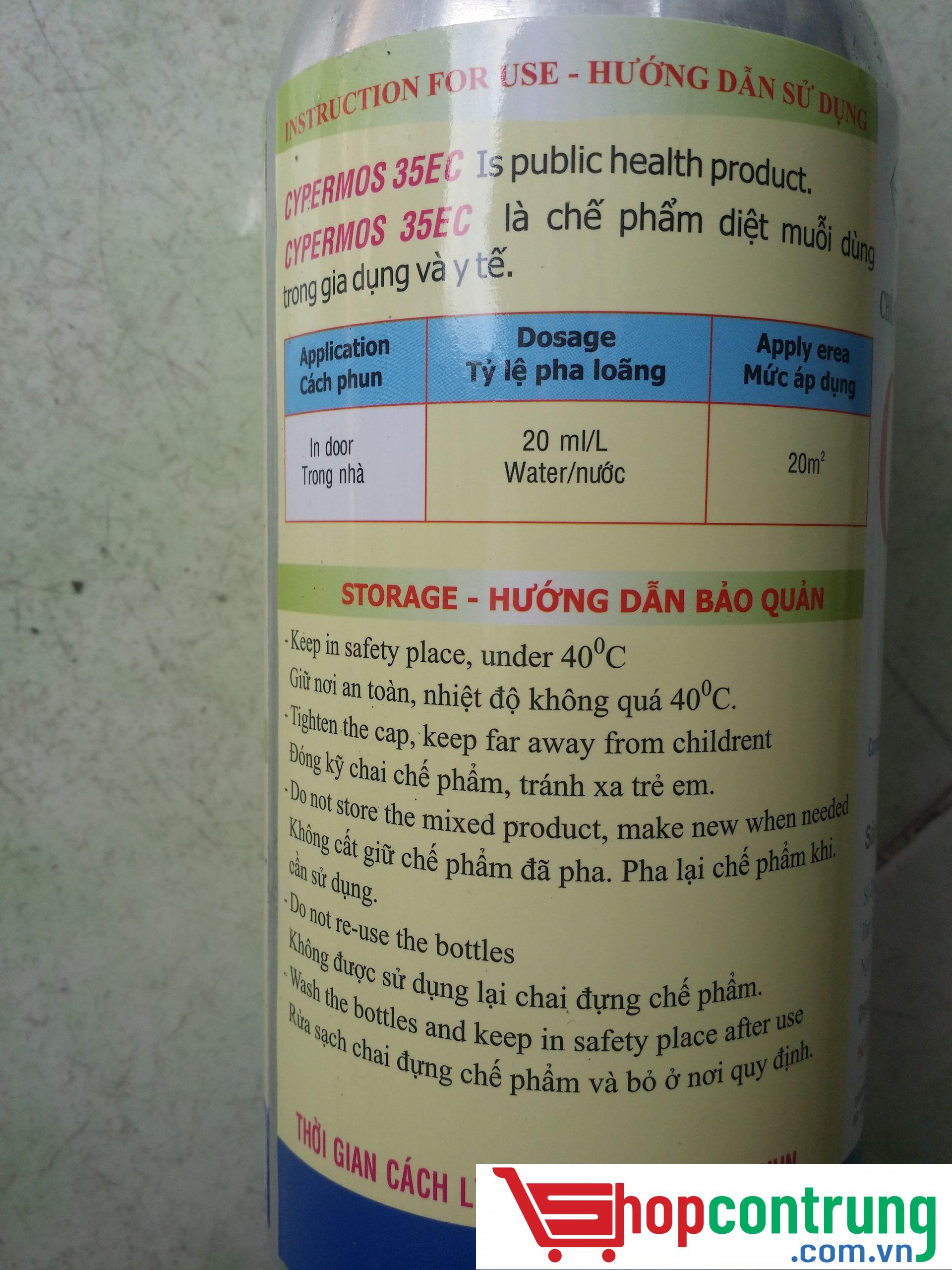 Cyper Green 35 EC thuốc diệt muỗi