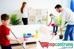Vệ sinh nhà cửa sạch sẽ