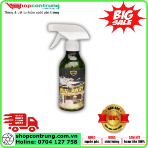Xịt đuổi chuột Run Away hương thảo mộc.