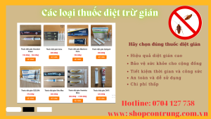 Các loại thuốc diệt trừ gián