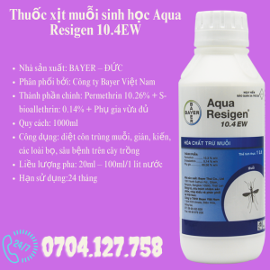Thuốc xịt muỗi sinh học Aqua Resigen 10.4EW