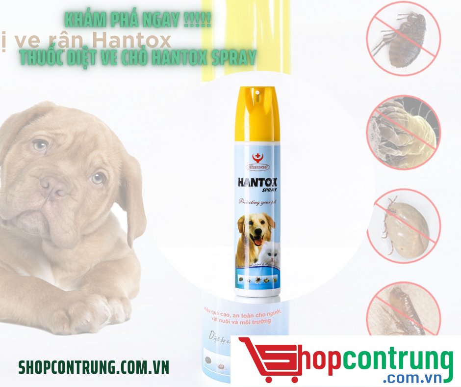 Thuốc diệt ve chó Hantox Spray