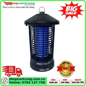 Đèn bắt muỗi ngoài trời SORA-18W