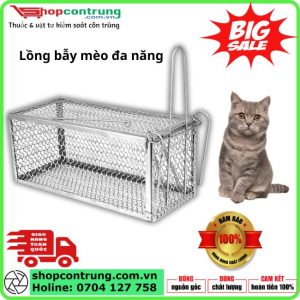 Lồng bẫy mèo, bẫy đã năng bắt: chuột, mèo, sóc, cáo...