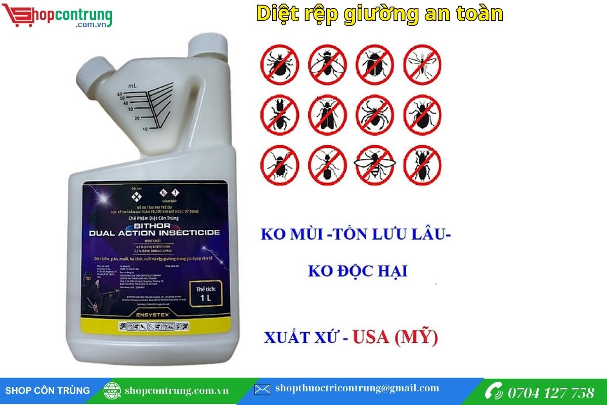 Thuốc diệt rệp giường Bithor Dual Action Insecticide