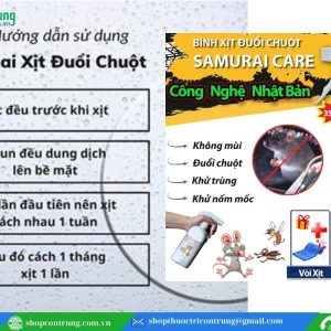 Chai Xịt Đuổi Chuột NHẬT BẢN SAMURAI CARE 300ML (1)