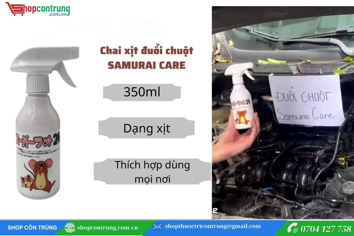 Mua Chai Xịt Đuổi Chuột SAMURAI CARE Chính Hãn