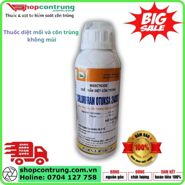 Thuốc diệt côn trùng và mối Chlorfran Otuksa 240SC