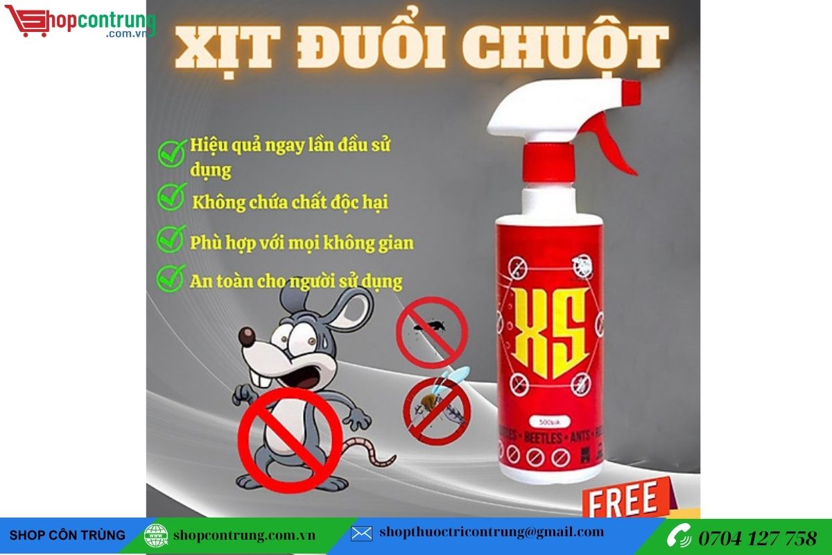 Chai Xịt Đuổi Chuột XS